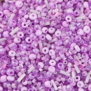 Seed Beads. Lilla variation. 1.5 - 4.5 mm. 1000 stk.